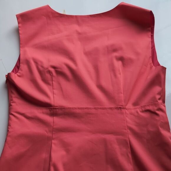 Elie Tahari Coral Empire Waist v Neck Dress Small - Picture 5 of 16